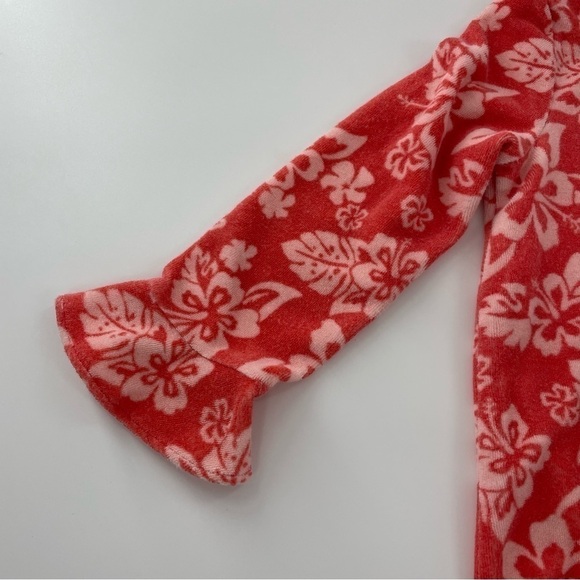 Janie & Jack Terry Cloth Floral Ruffle hem Dress or swim coverup - Picture 4 of 11